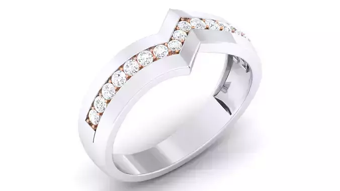 Couple Band Ring 3dm mgx render detail