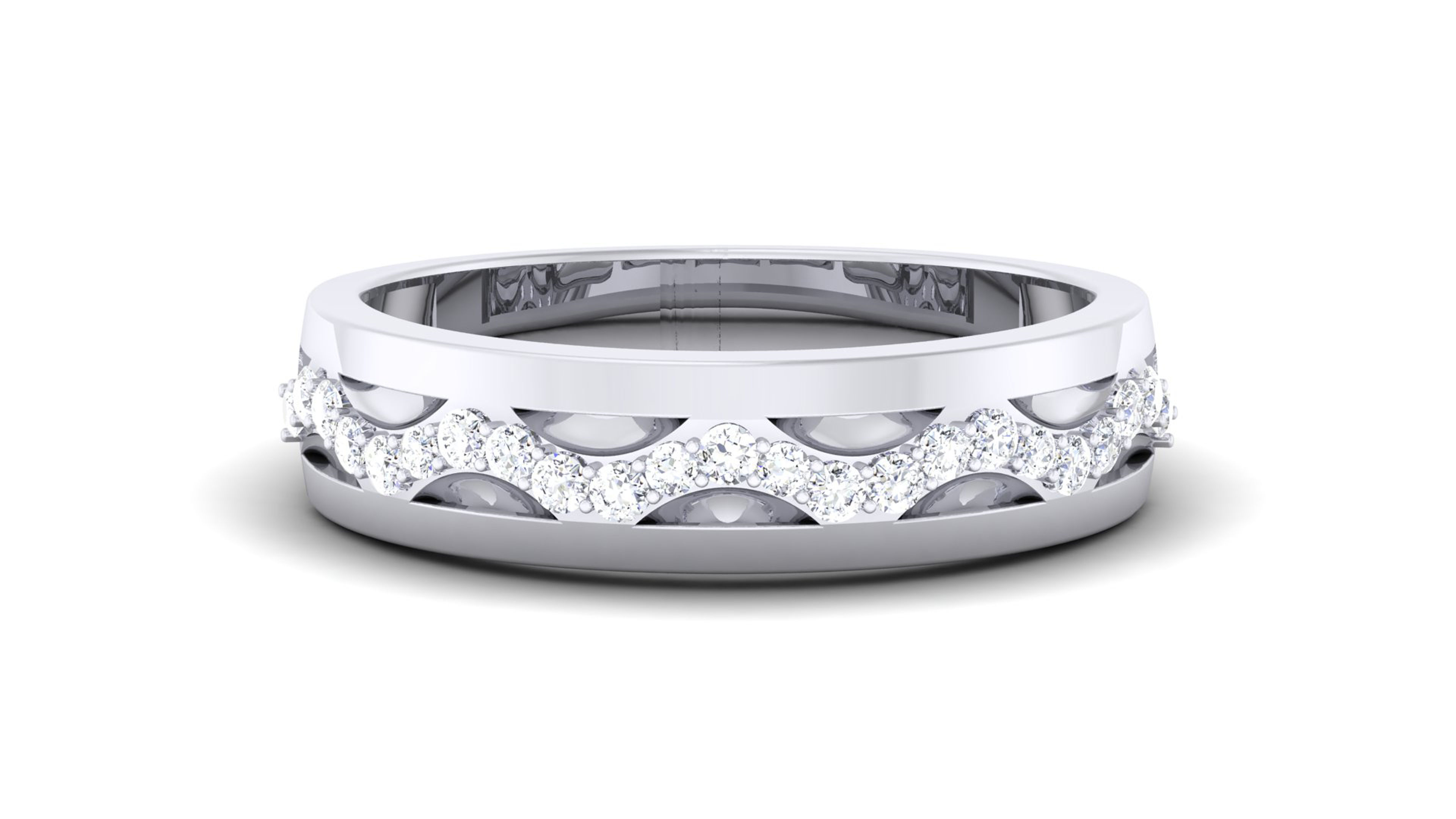 Couple Band Ring 3dm mgx render detail 3D print model_5