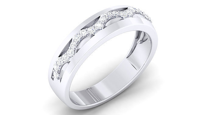 Couple Band Ring 3dm mgx render detail 3D print model