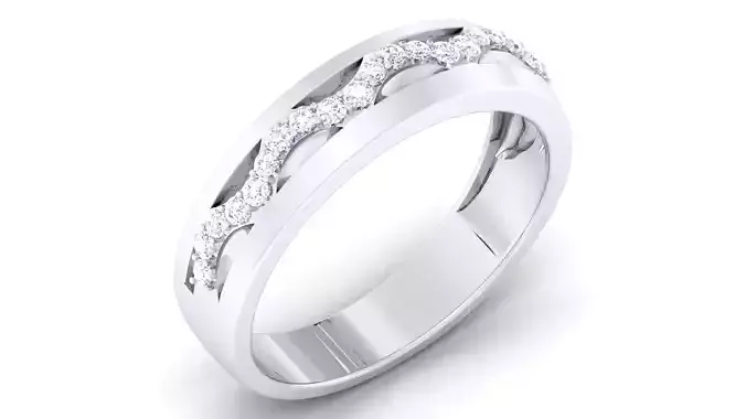 Couple Band Ring 3dm mgx render detail 3D print model