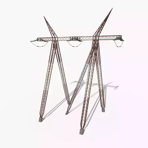 Electricity Pole 12 Weathered