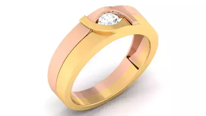 Couple Band Ring 3dm mgx render detail 3D print model