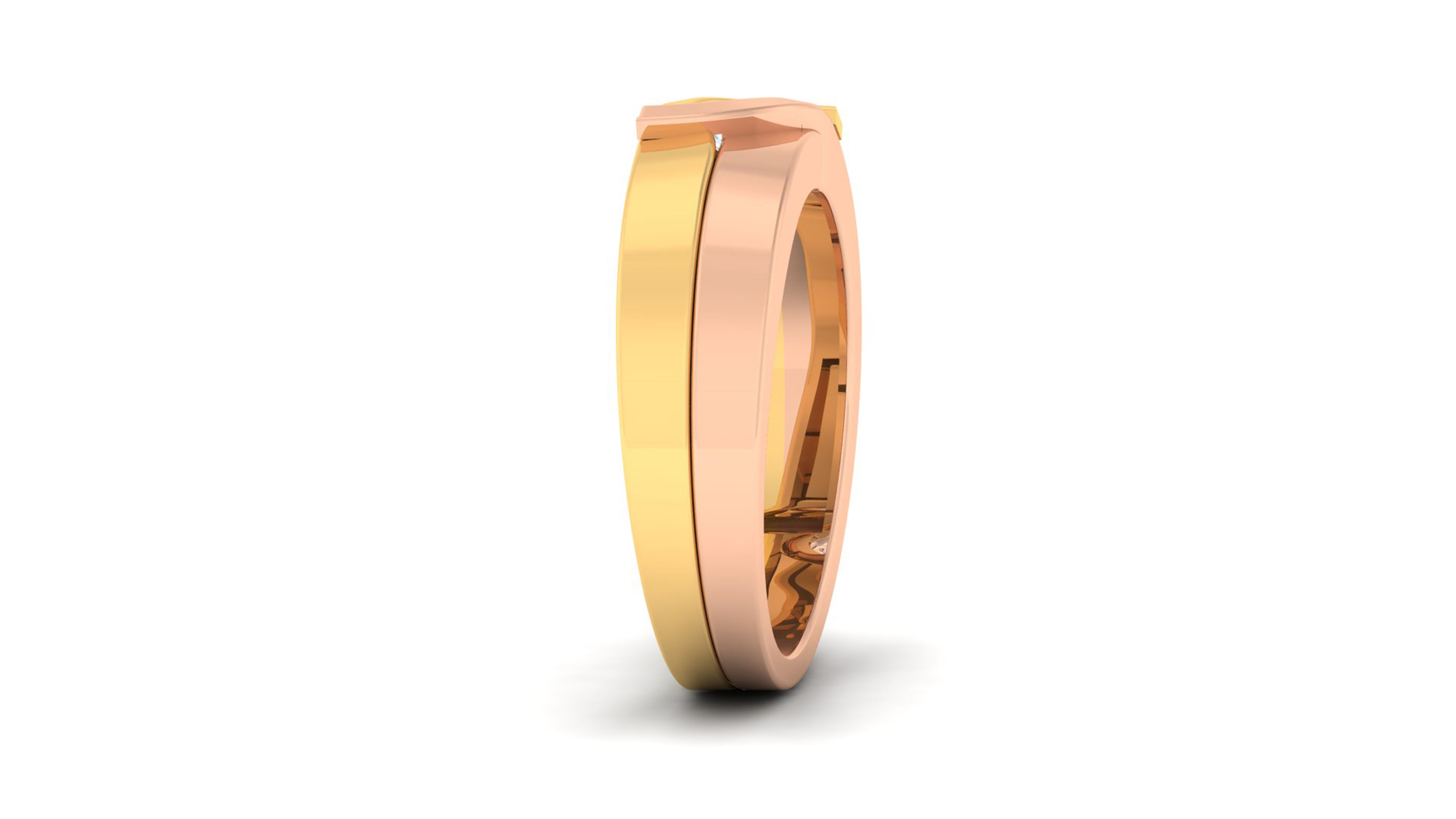 Couple Band Ring 3dm mgx render detail 3D print model_8