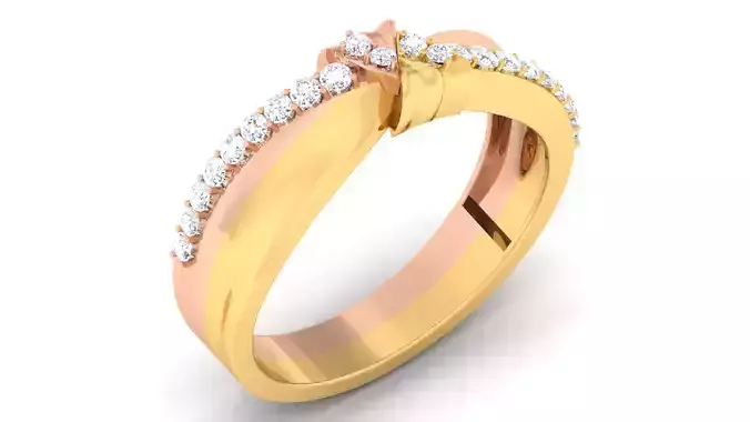 Couple Band Ring 3dm render detail