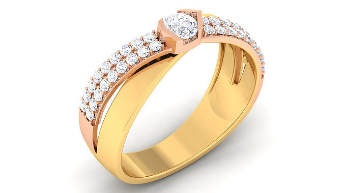 Couple Band Ring 3dm mgx render detail 3D print model