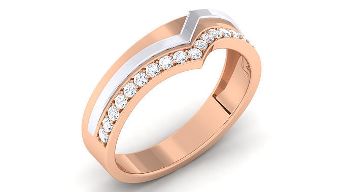 Couple Band Ring 3dm mgx render detail 3D print model