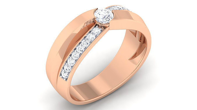 Couple Band Ring 3dm mgx render detail 3D print model
