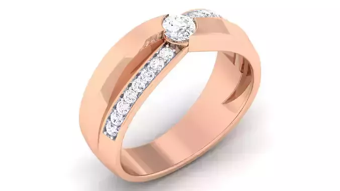 Couple Band Ring 3dm mgx render detail 3D print model