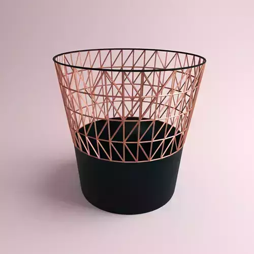 Rose Gold Dust Bin