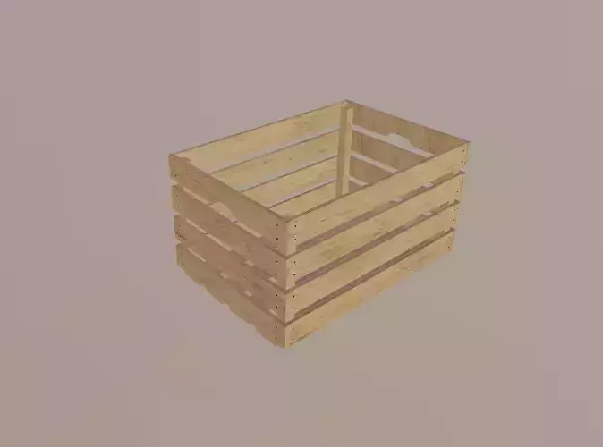 Crate wooden 3D model