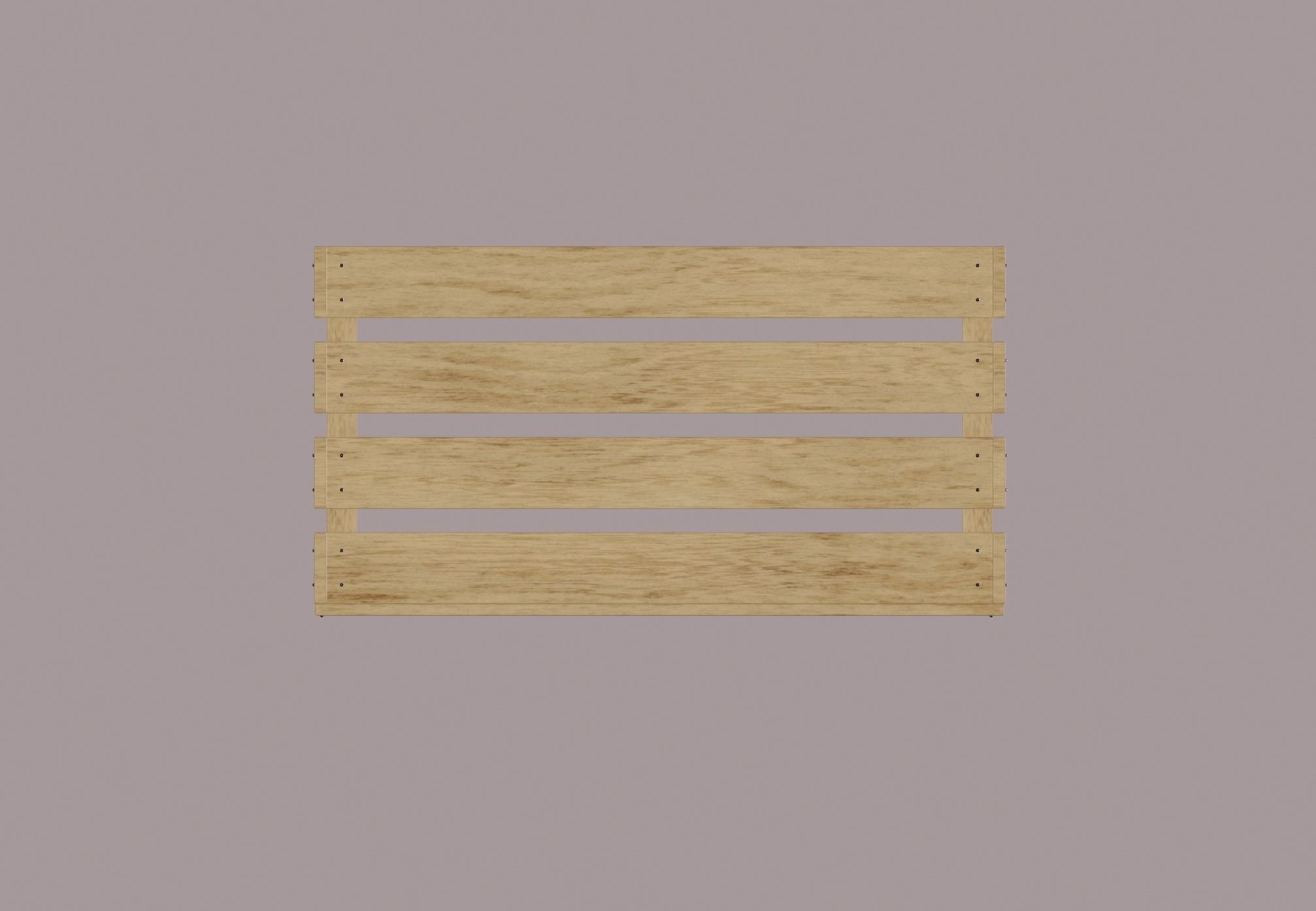 Crate wooden 3D model_2
