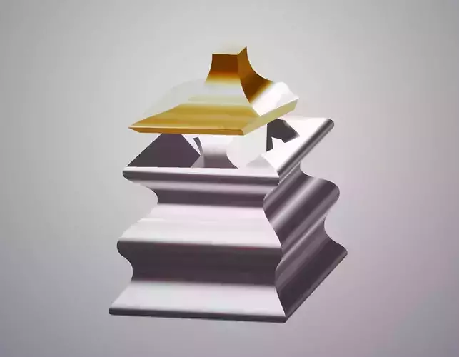 Keepsake Box with Lid 3D print model Keepsake Box with Lid 3D print model