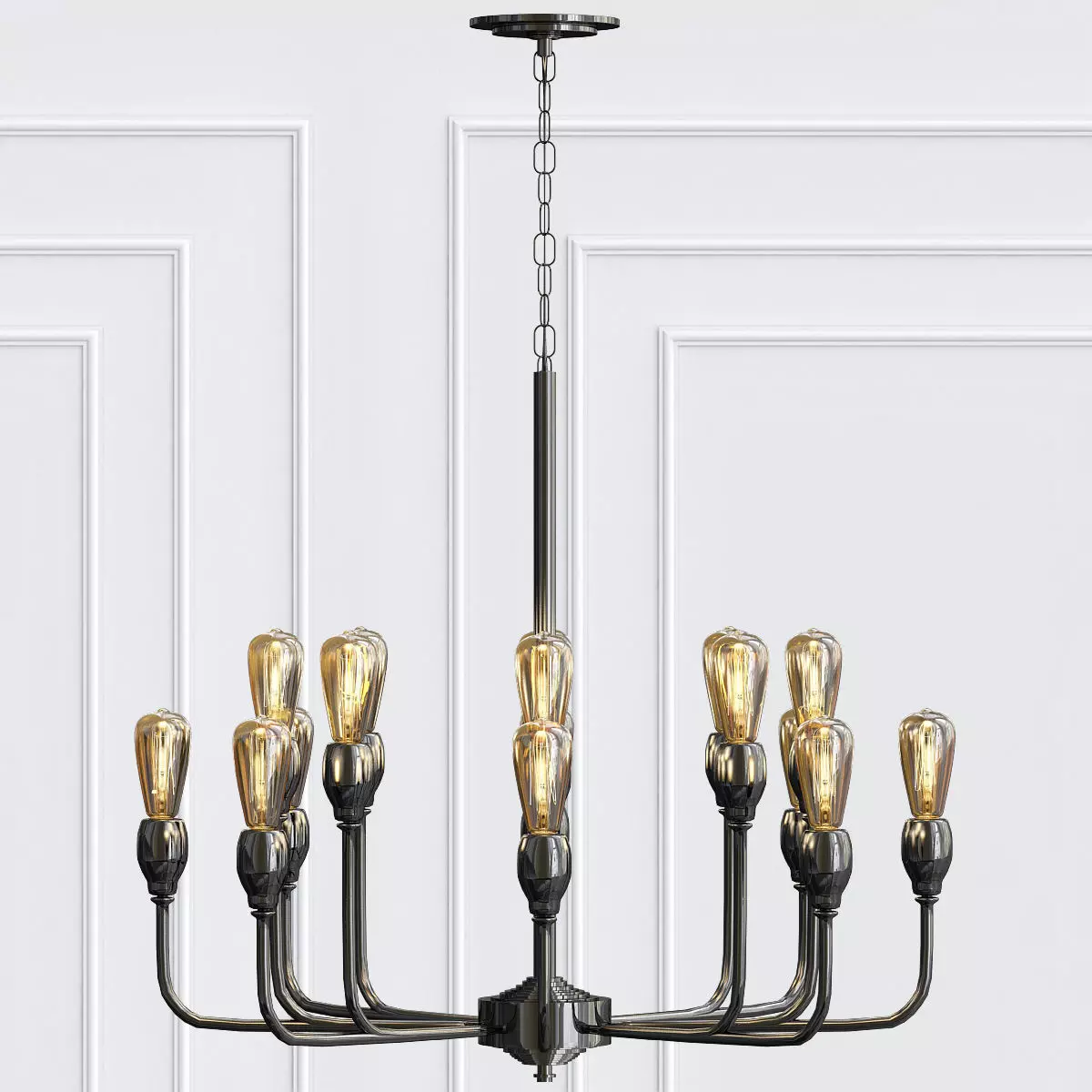Elk chandelier 3D model