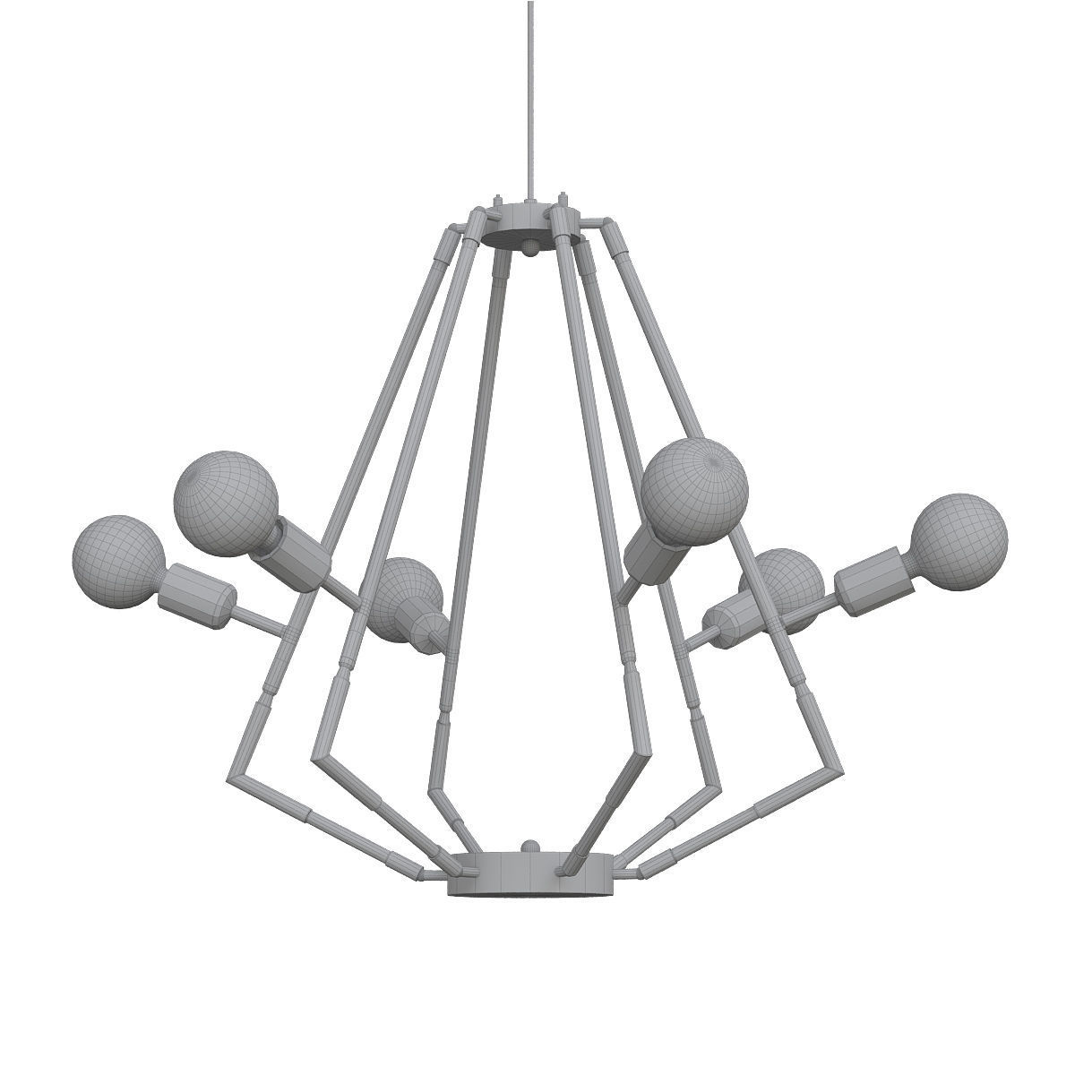 Colorado Chandelier 3D model_2
