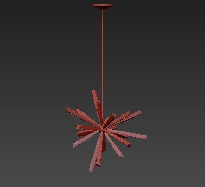 Starburst Pendant 3D model_2