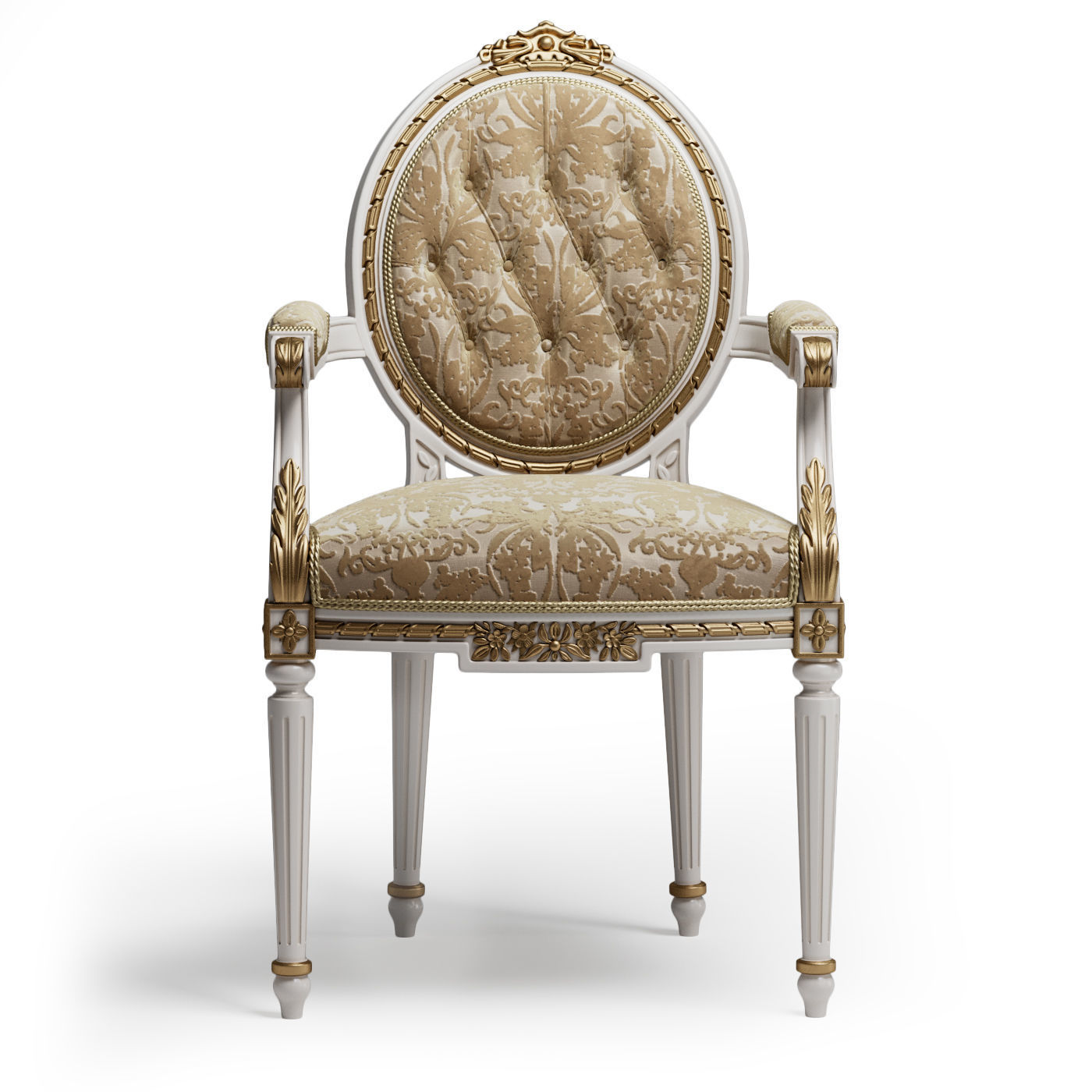 Angelo Cappellini Degas Armchair art 724 PI 3D model_1