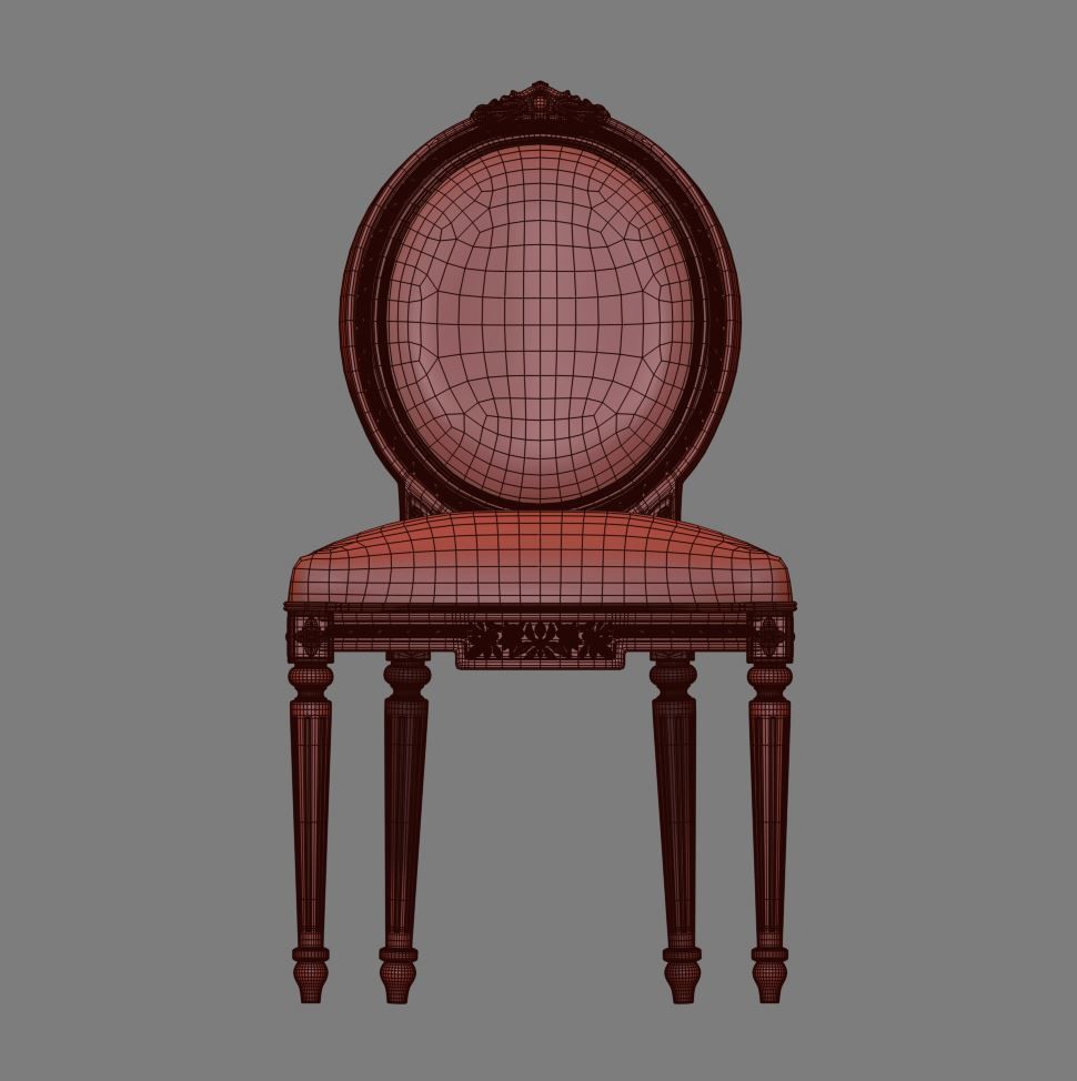 Angelo Cappellini Degas Chair art 724 3D model_3