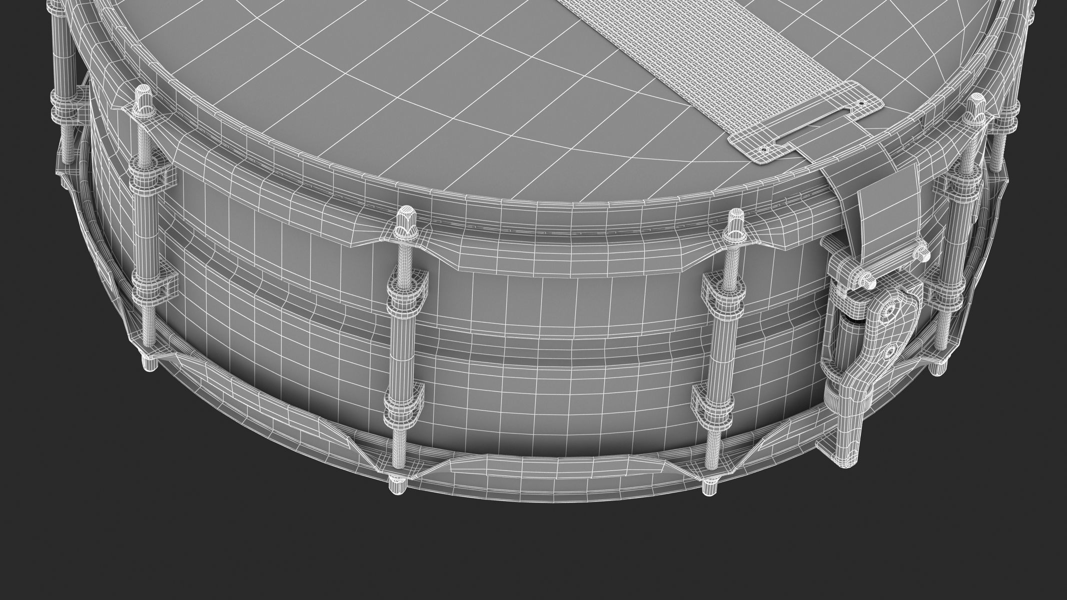 Yamaha Percussion Snare Drum CSS-A Series 3D model_14