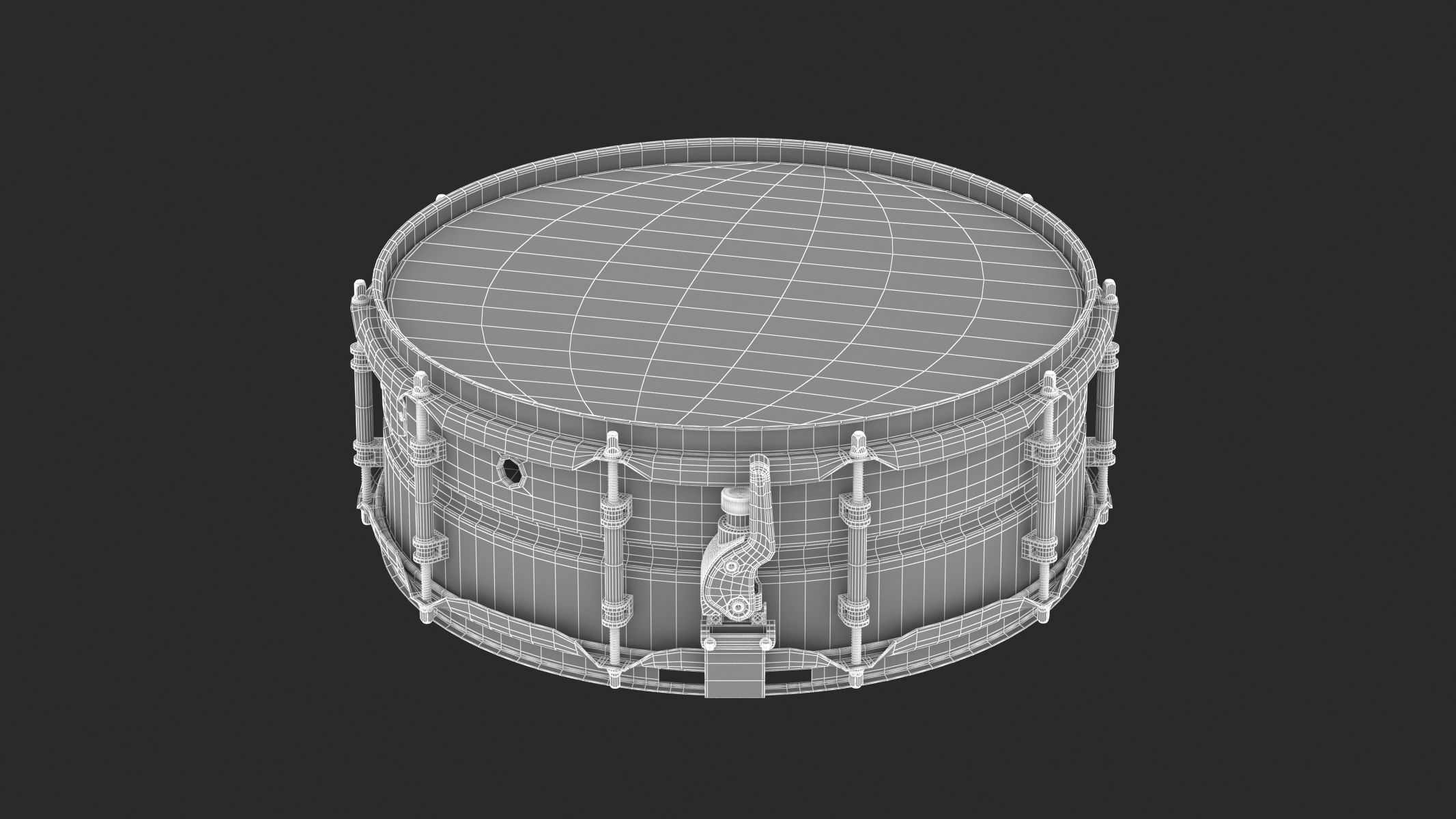 Yamaha Percussion Snare Drum CSS-A Series 3D model_1