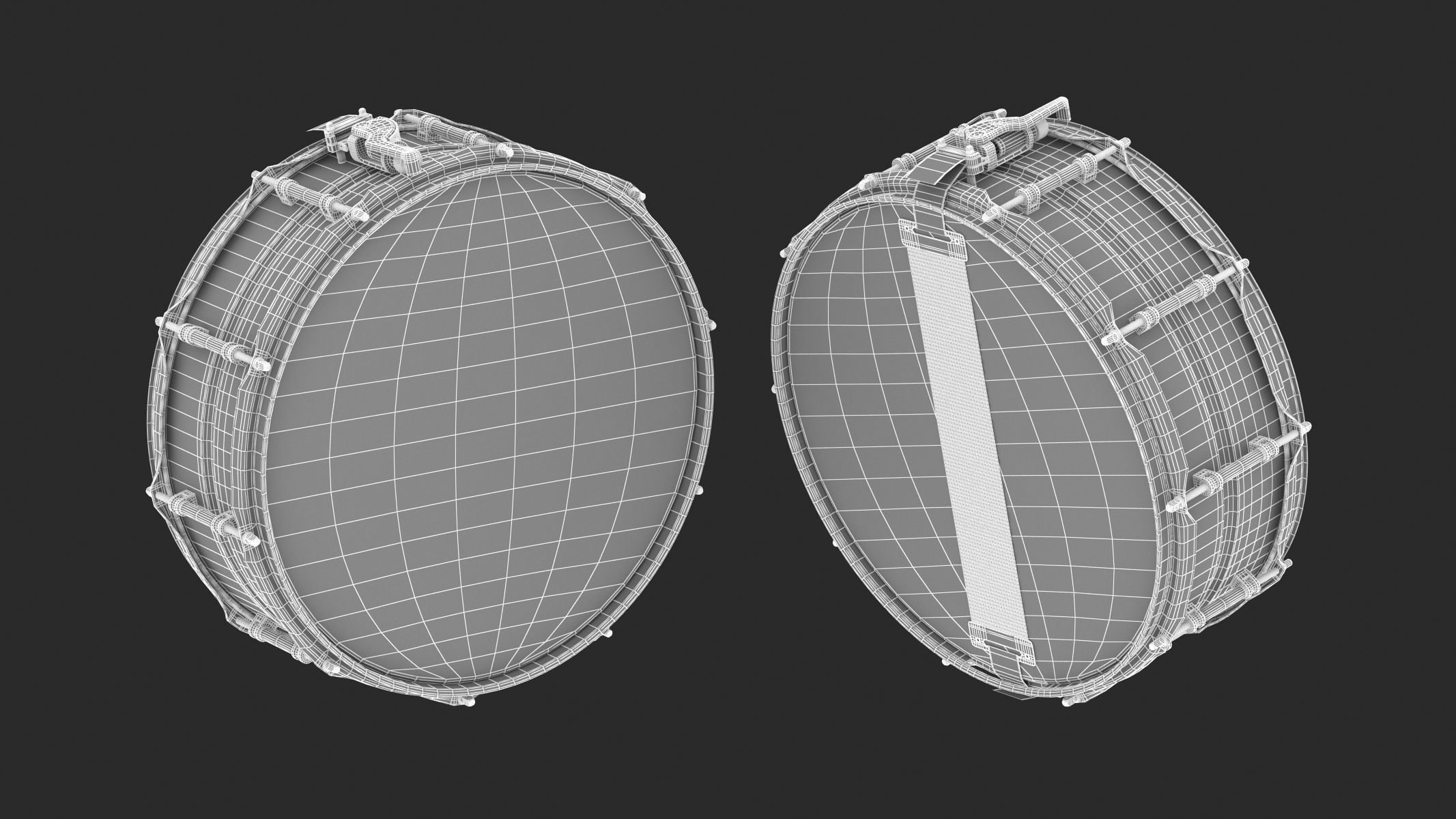 Yamaha Percussion Snare Drum CSS-A Series 3D model_15