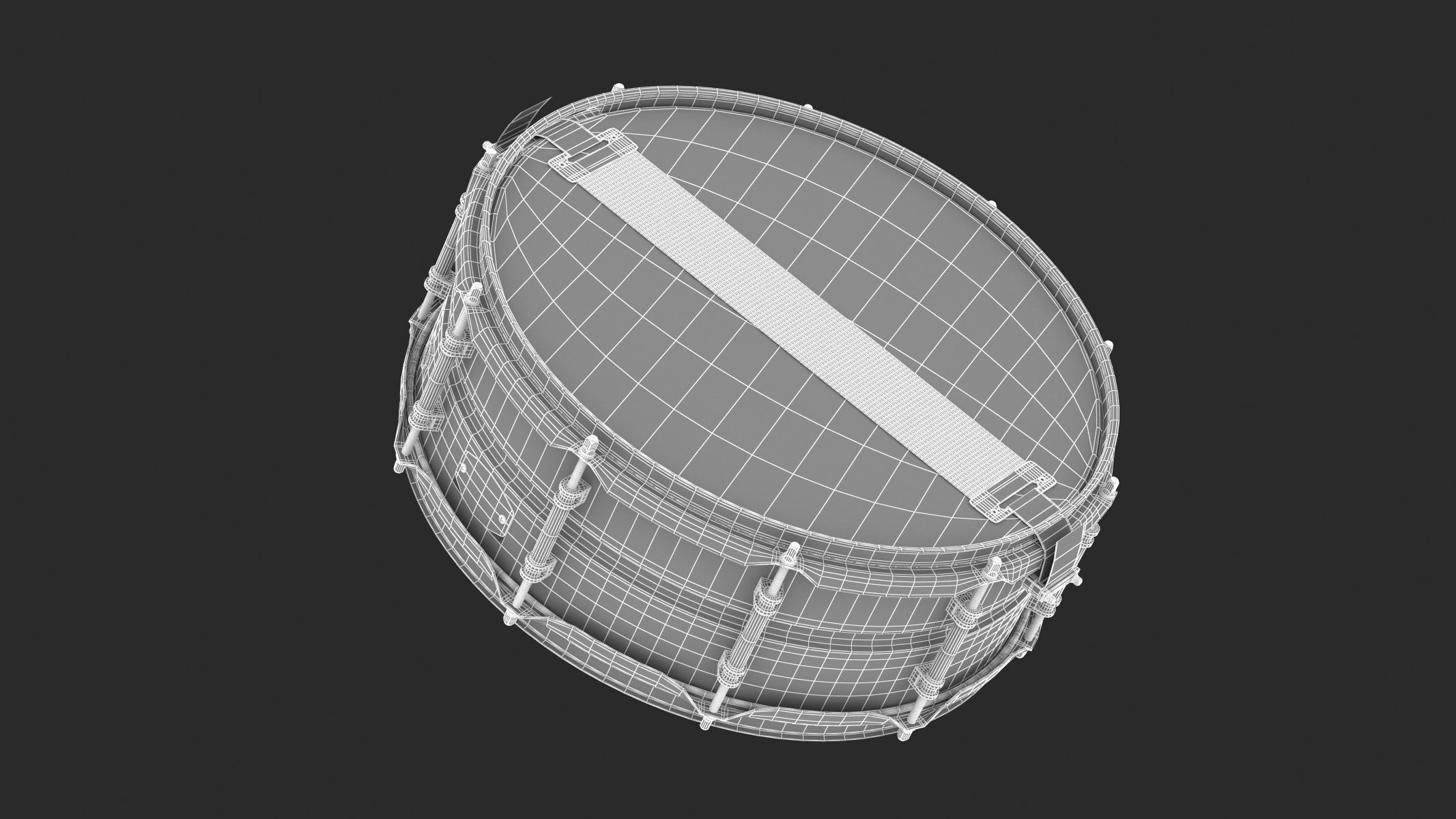 Yamaha Percussion Snare Drum CSS-A Series 3D model_12