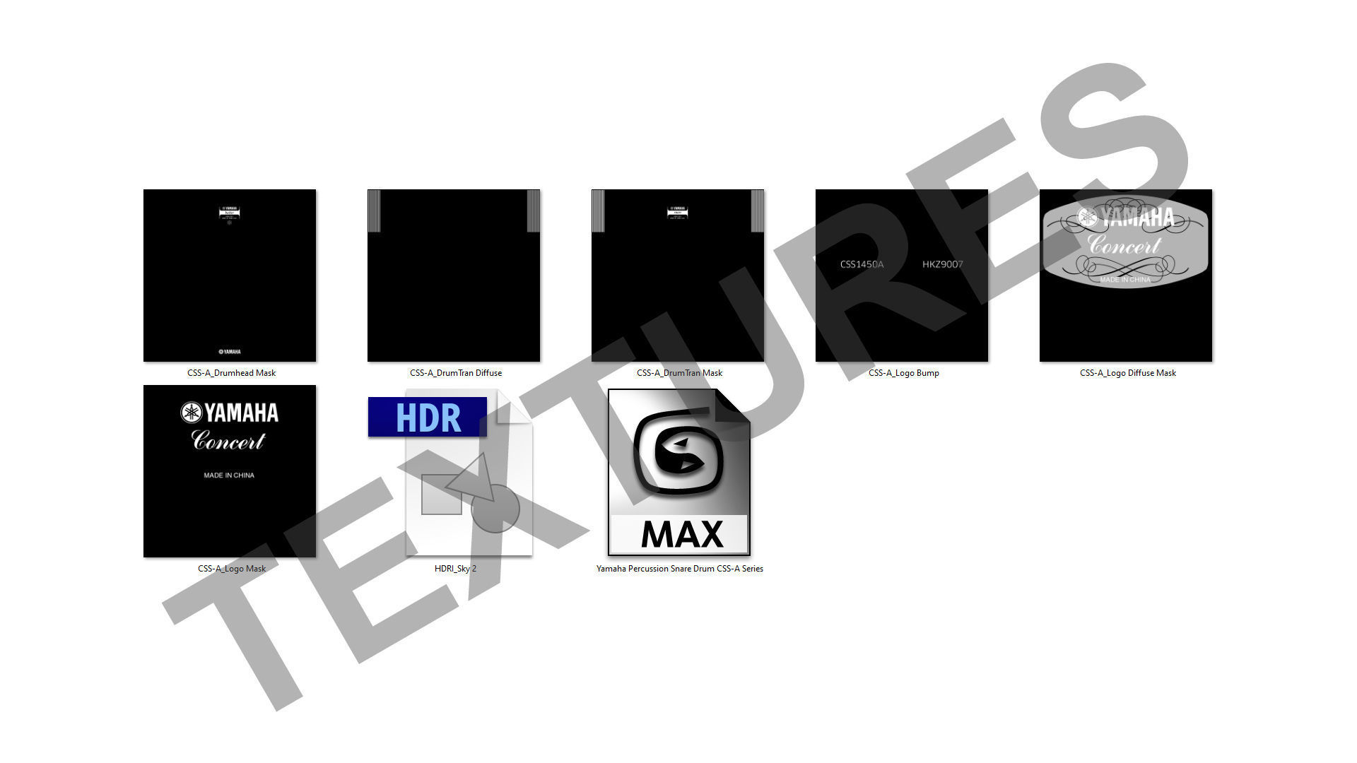 Yamaha Percussion Snare Drum CSS-A Series 3D model_17