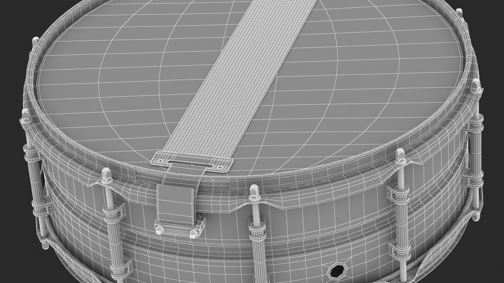 Yamaha Percussion Snare Drum CSS-A Series 3D model_13