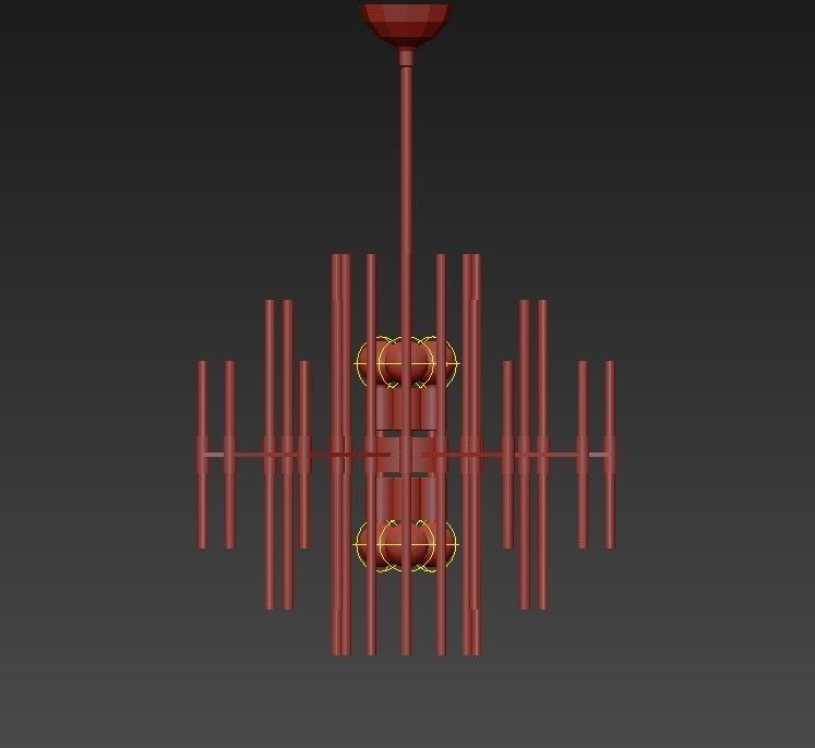 Quebec Chandelier 3D model_6