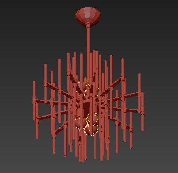 Quebec Chandelier 3D model_4