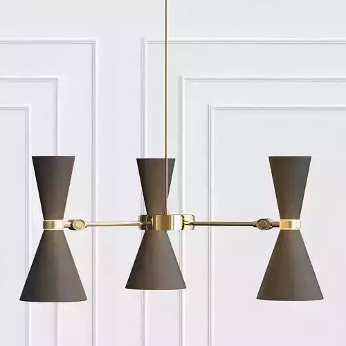 Cairo Three Arm Contemporary Chandelier