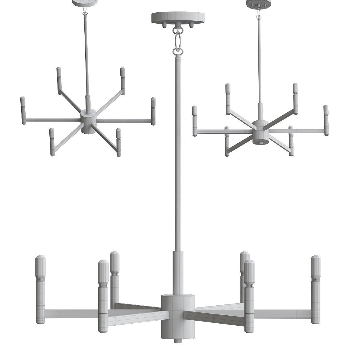 Erzo Chandelier 3D model_1