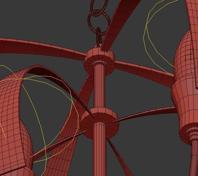 Double Cirque Chandelier 3D model_6