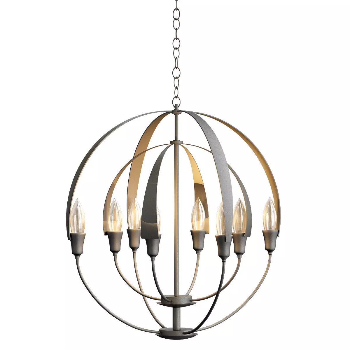 Double Cirque Chandelier 3D model_0