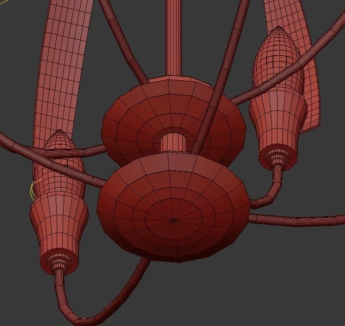 Double Cirque Chandelier 3D model_7