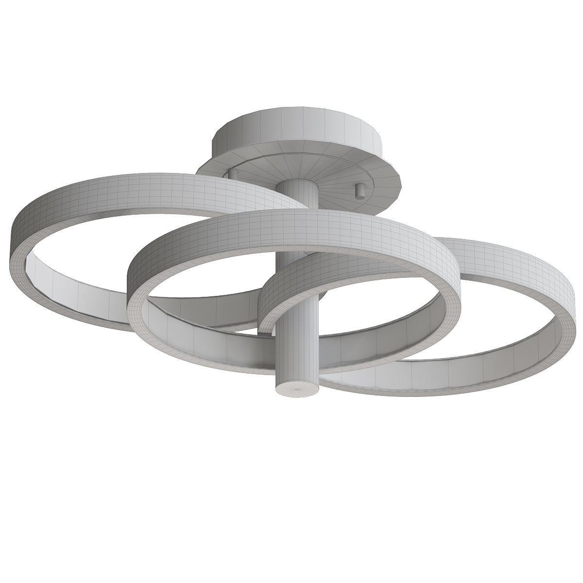 Hoopla savoy ceiling light gold 3D model_1