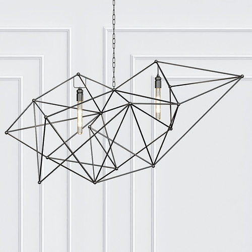 Maquette Double Chandelier 3D model