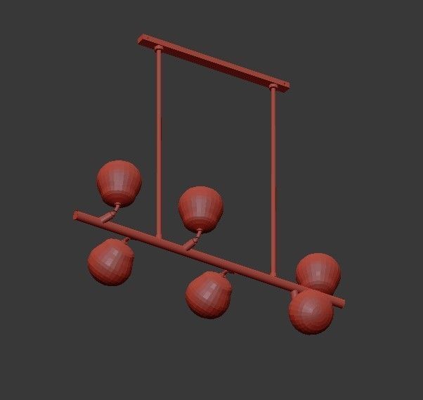 Wahlburg Chandelier 3D model_3