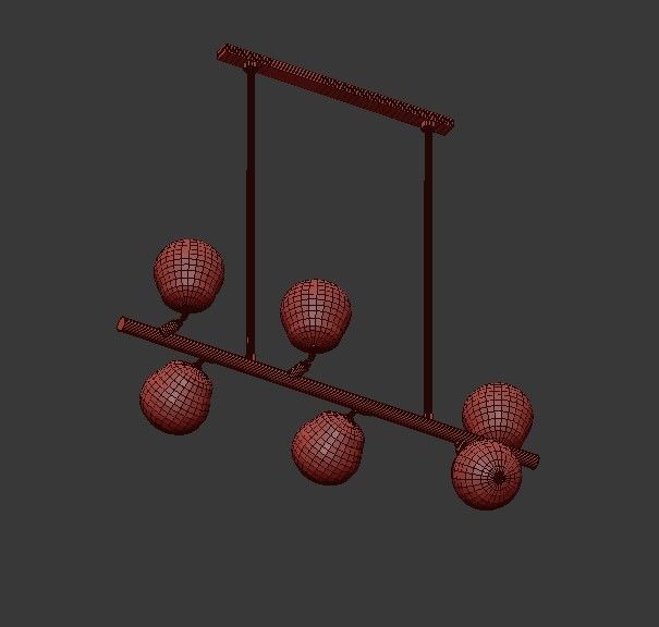 Wahlburg Chandelier 3D model_5