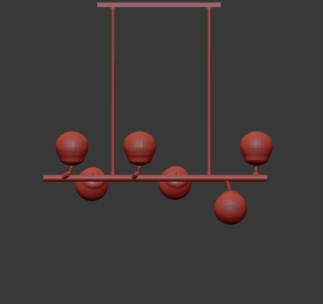 Wahlburg Chandelier 3D model_4