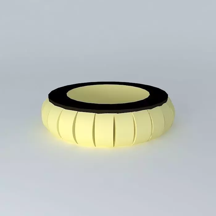 Circular bar counter Free 3D model_0
