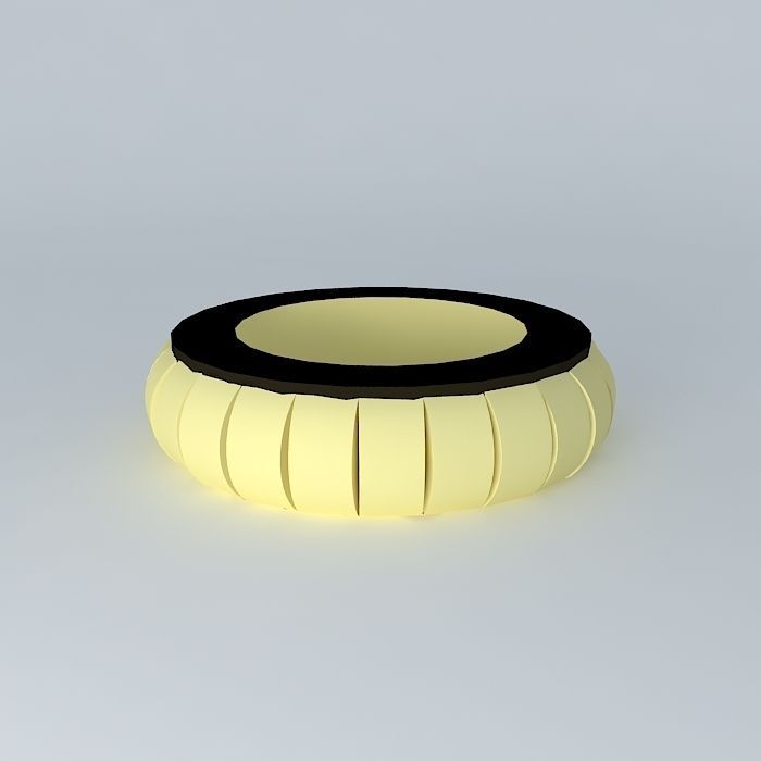 Circular bar counter Free 3D model_1