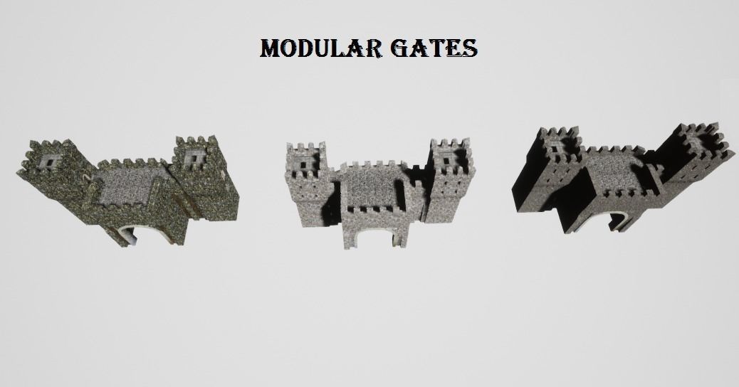 Medieval castle 3D model_7