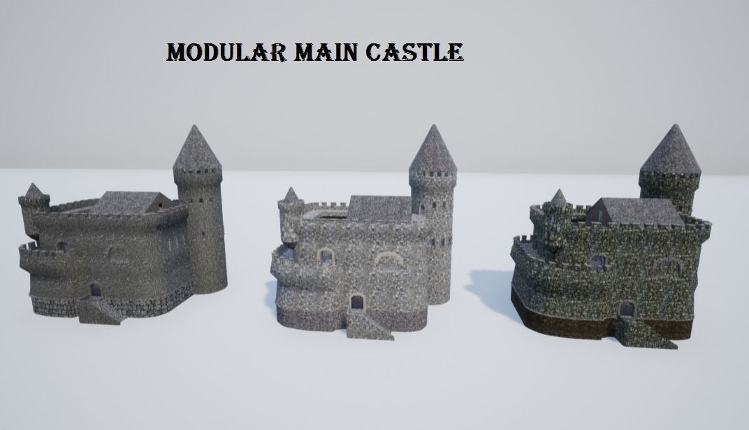 Medieval castle 3D model_9