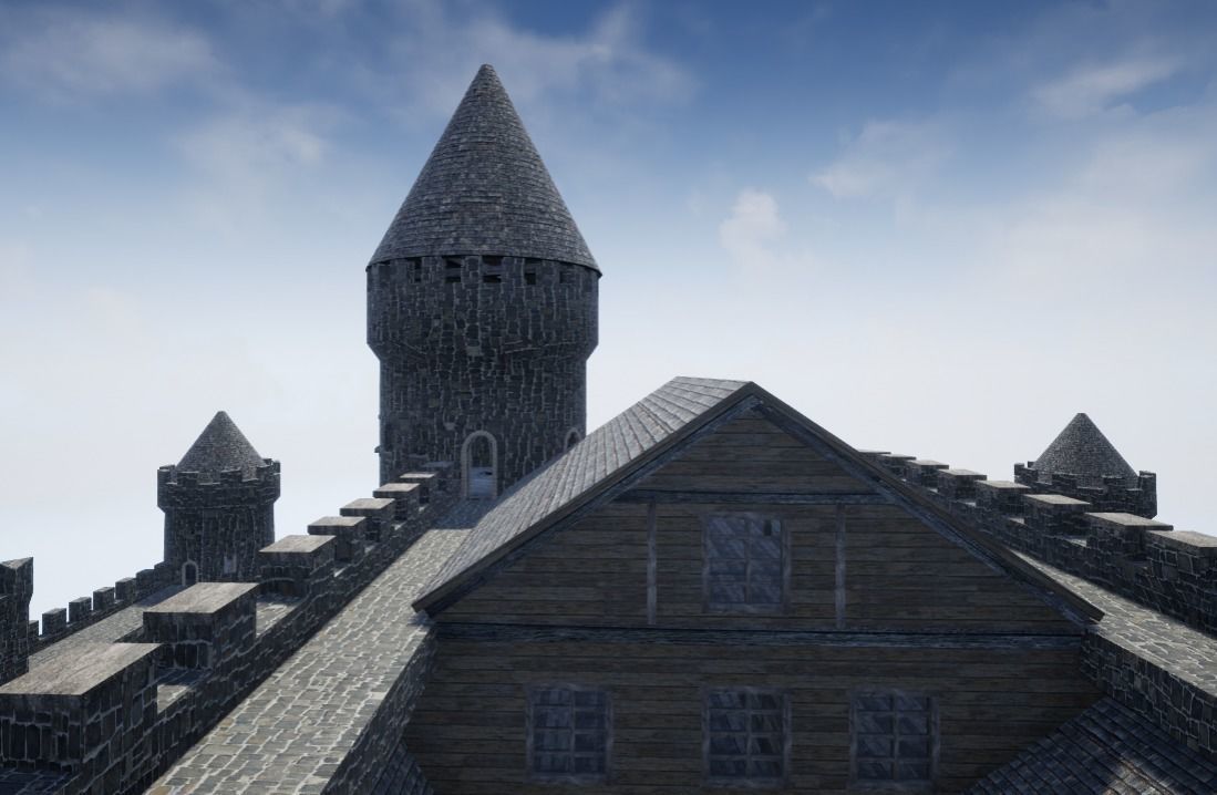 Medieval castle 3D model_12