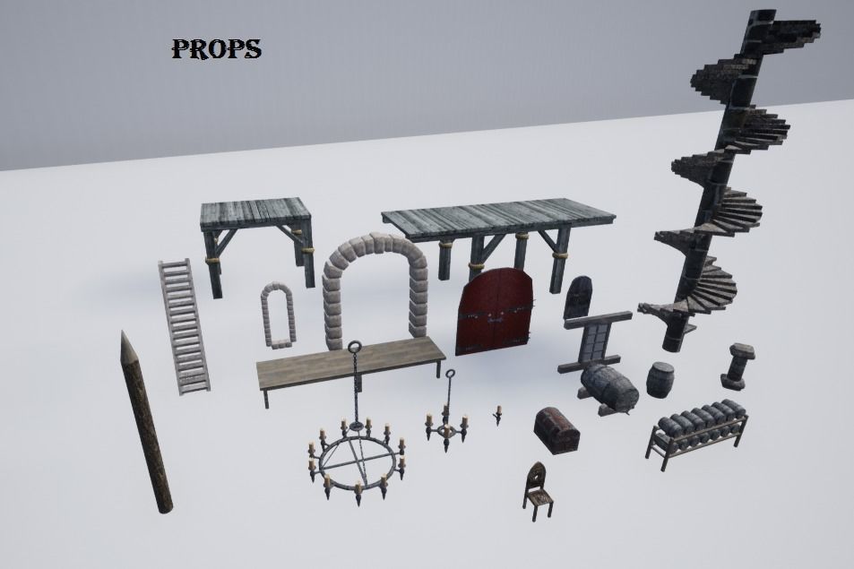 Medieval castle 3D model_21