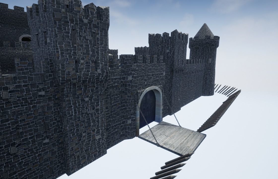 Medieval castle 3D model_13