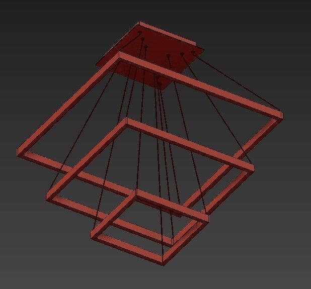 Quad Pendant 3D model_3