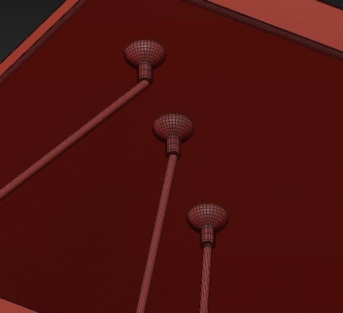 Quad Pendant 3D model_4