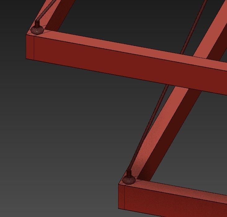 Quad Pendant 3D model_7