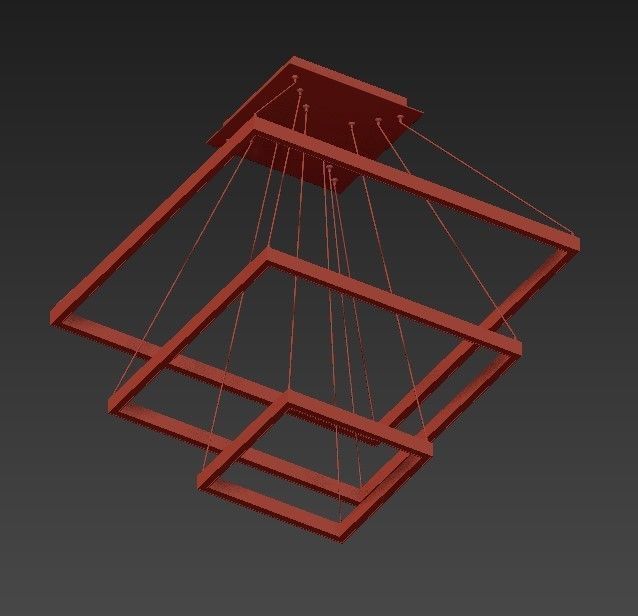 Quad Pendant 3D model_5